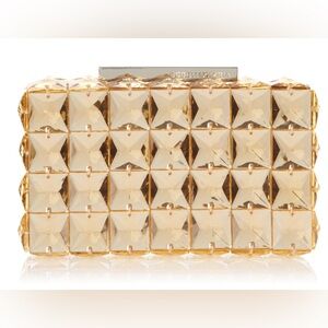 BCBG Lulu Square Stone Clutch
